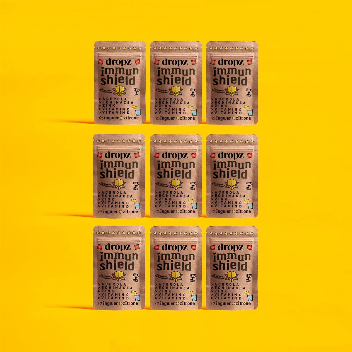 Immunity dropz - 3 monthly ration (9 bags)