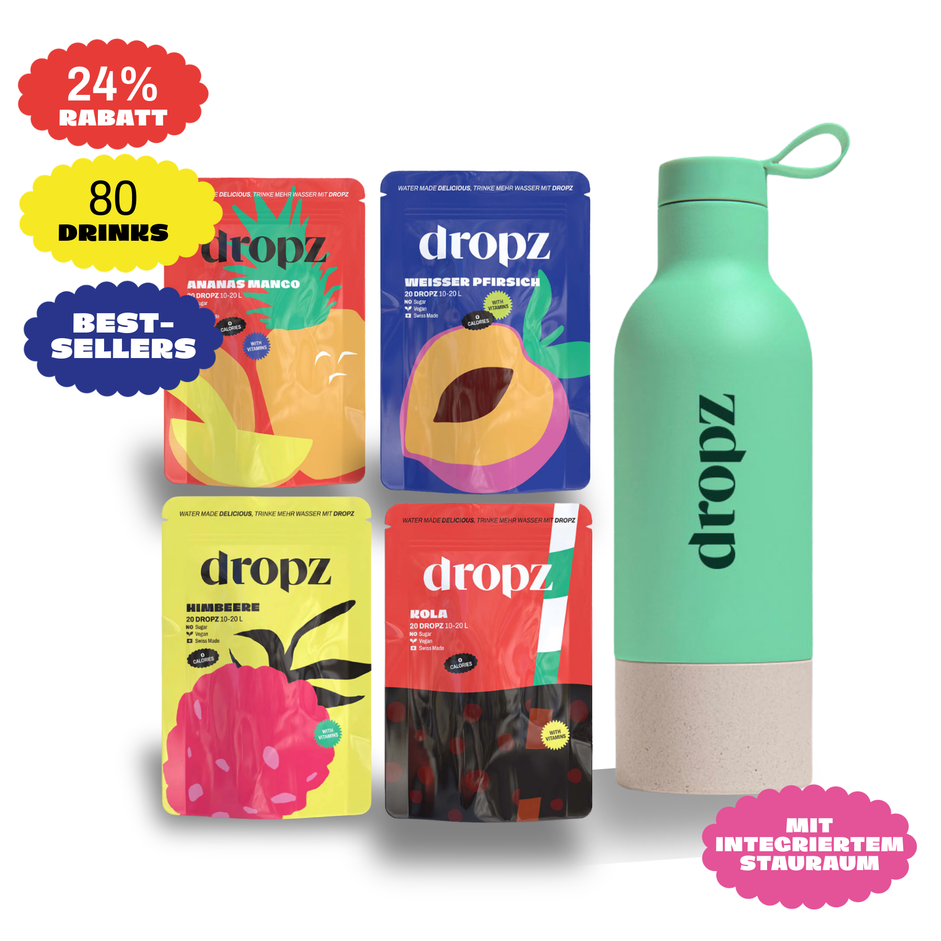 Starter sets - dropz + bottle of your choice