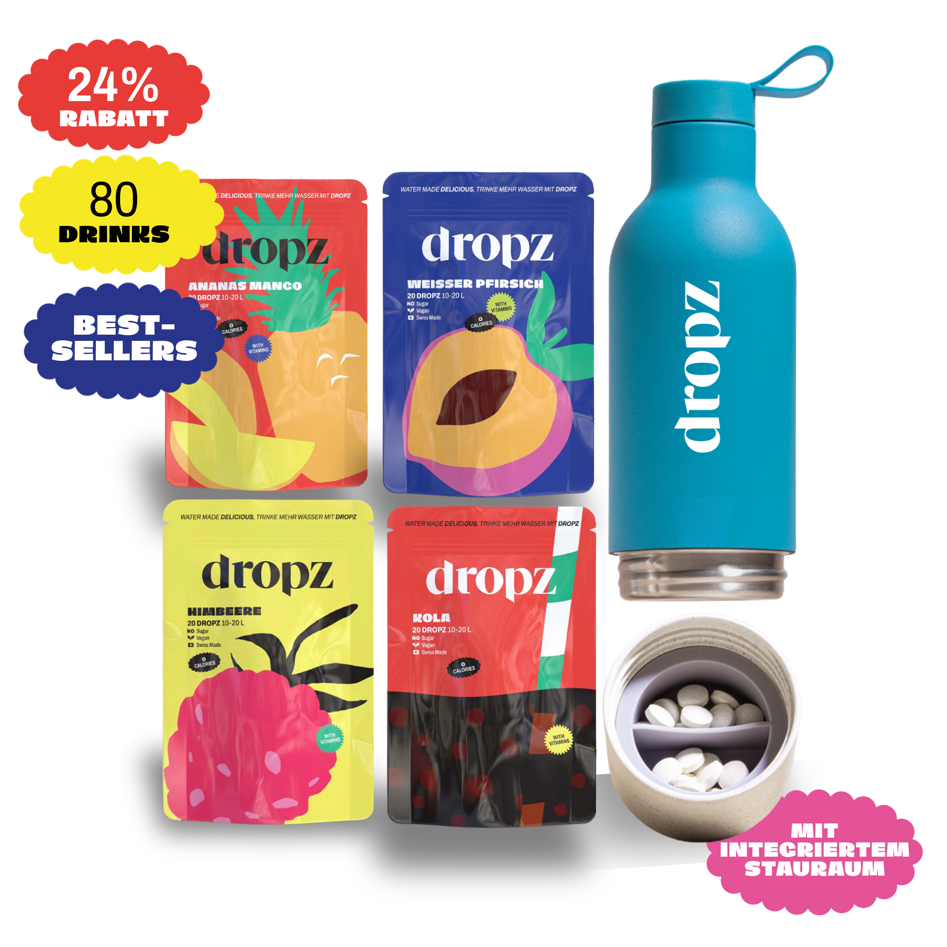 Starter sets - dropz + bottle of your choice