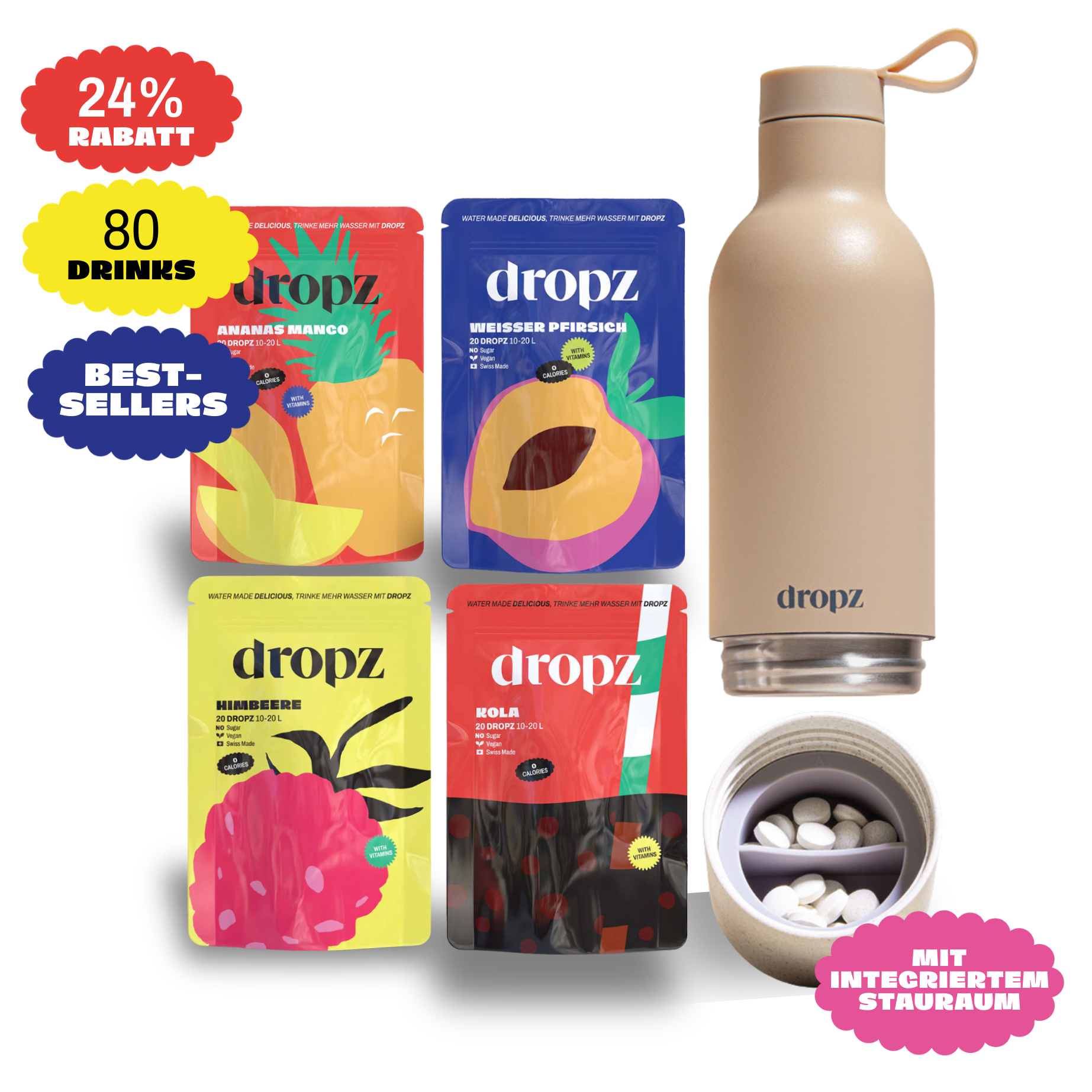 Starter sets - dropz + bottle of your choice