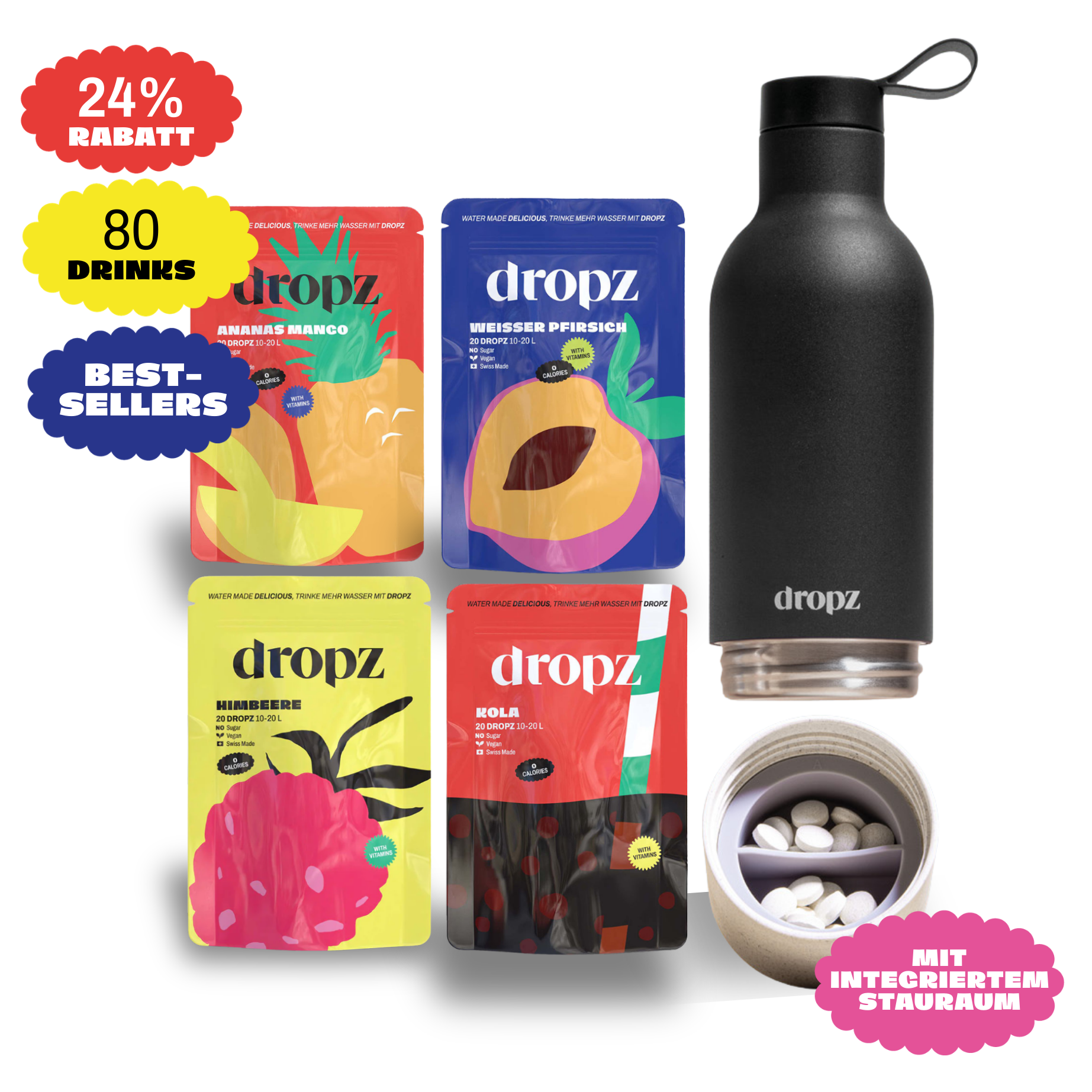 Starter sets - dropz + bottle of your choice