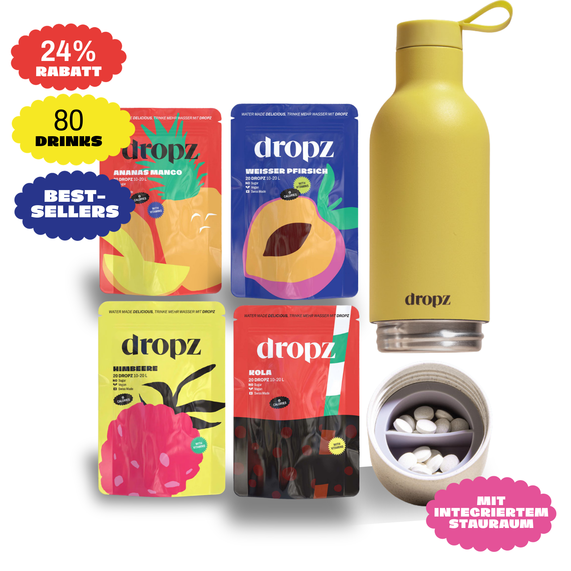 Starter sets - dropz + bottle of your choice