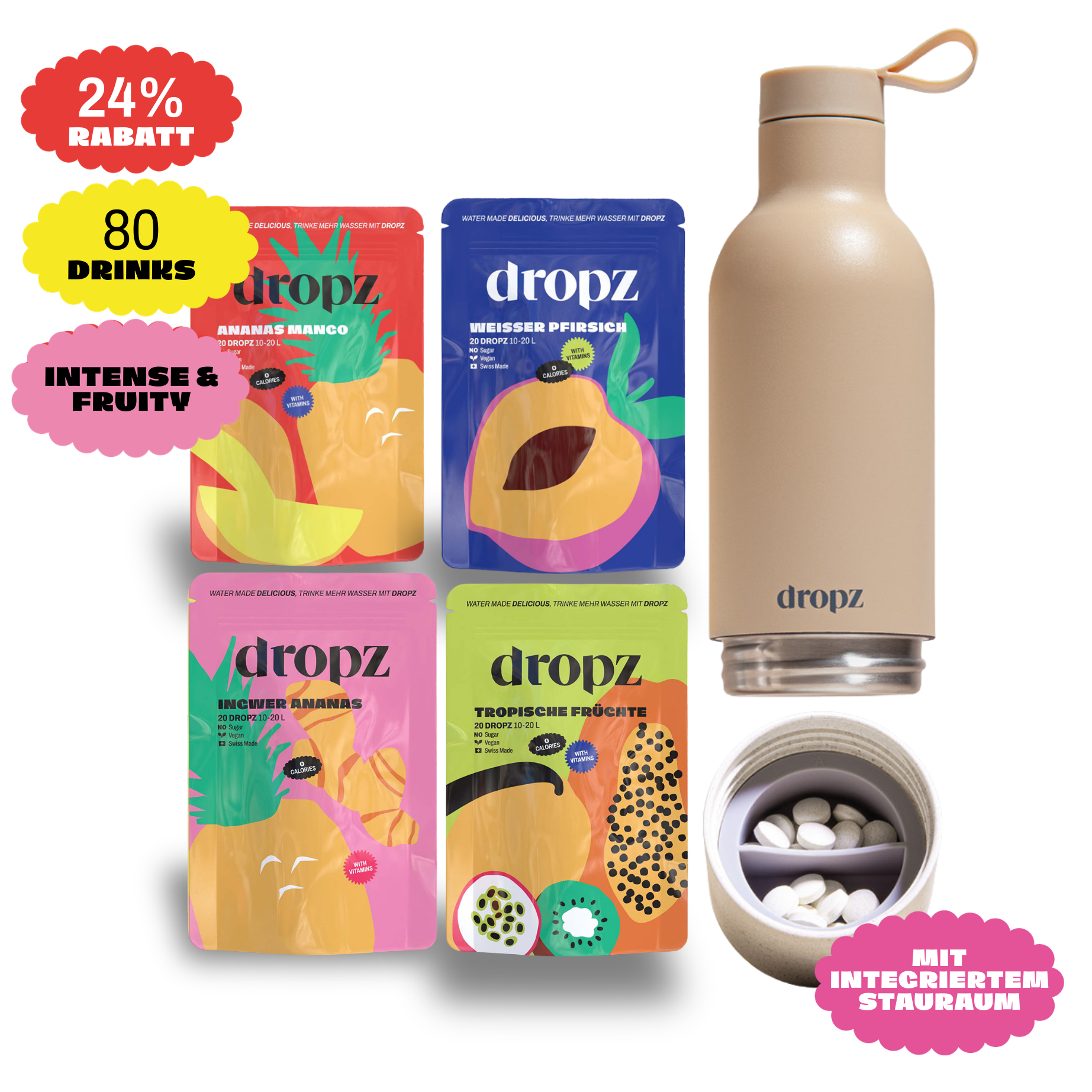 Starter sets - dropz + bottle of your choice