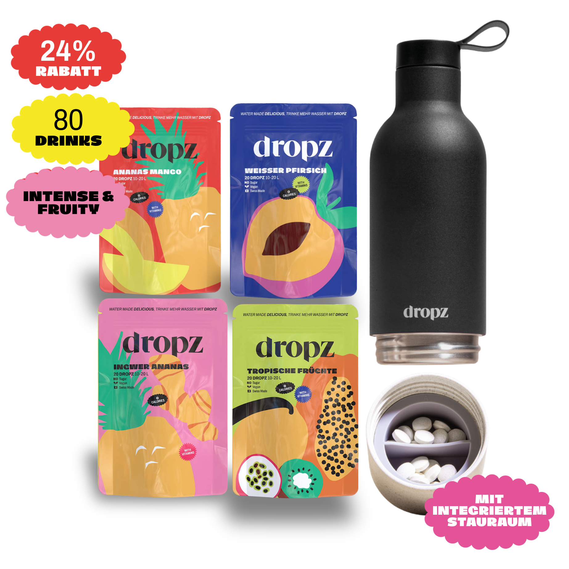 Starter sets - dropz + bottle of your choice