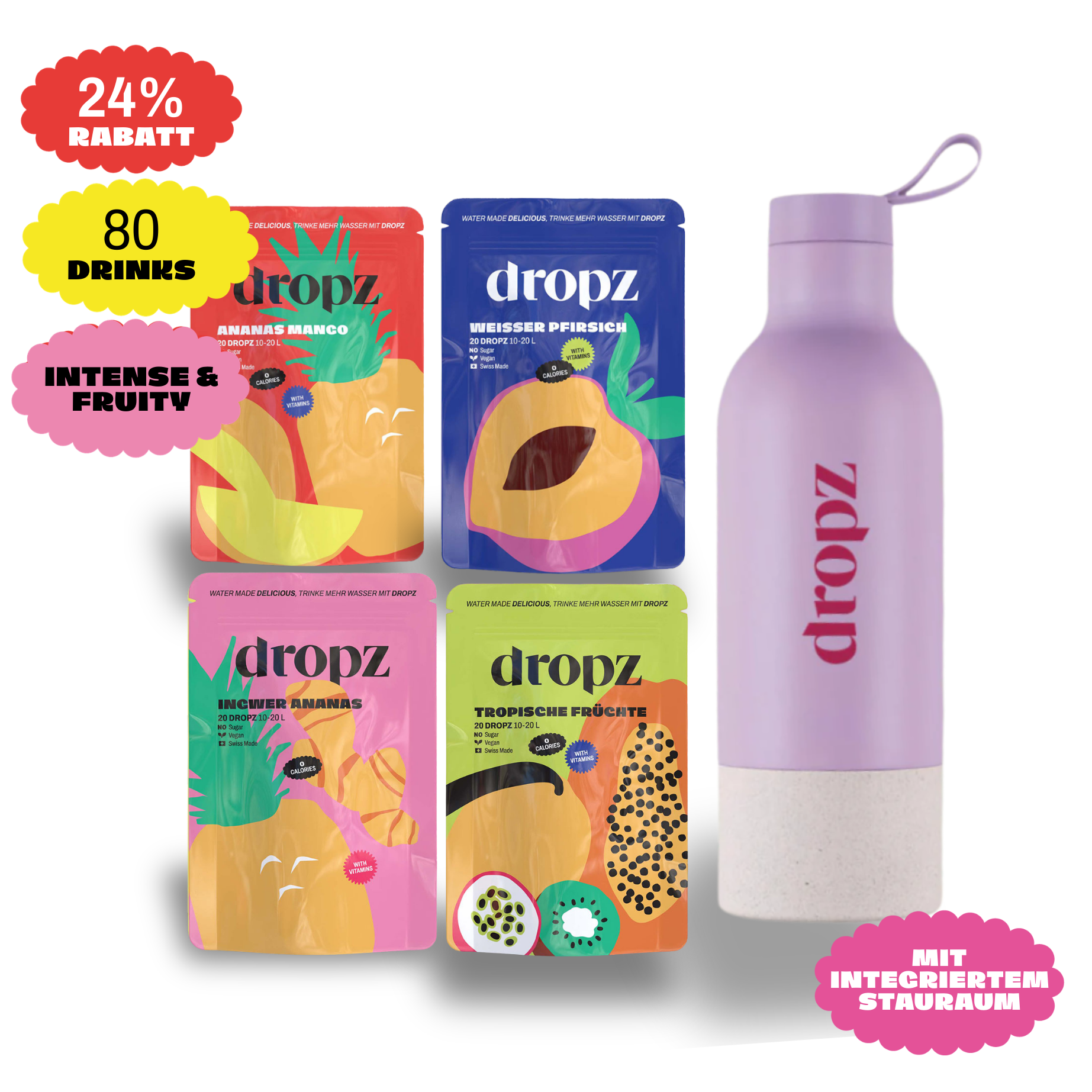 Starter sets - dropz + bottle of your choice