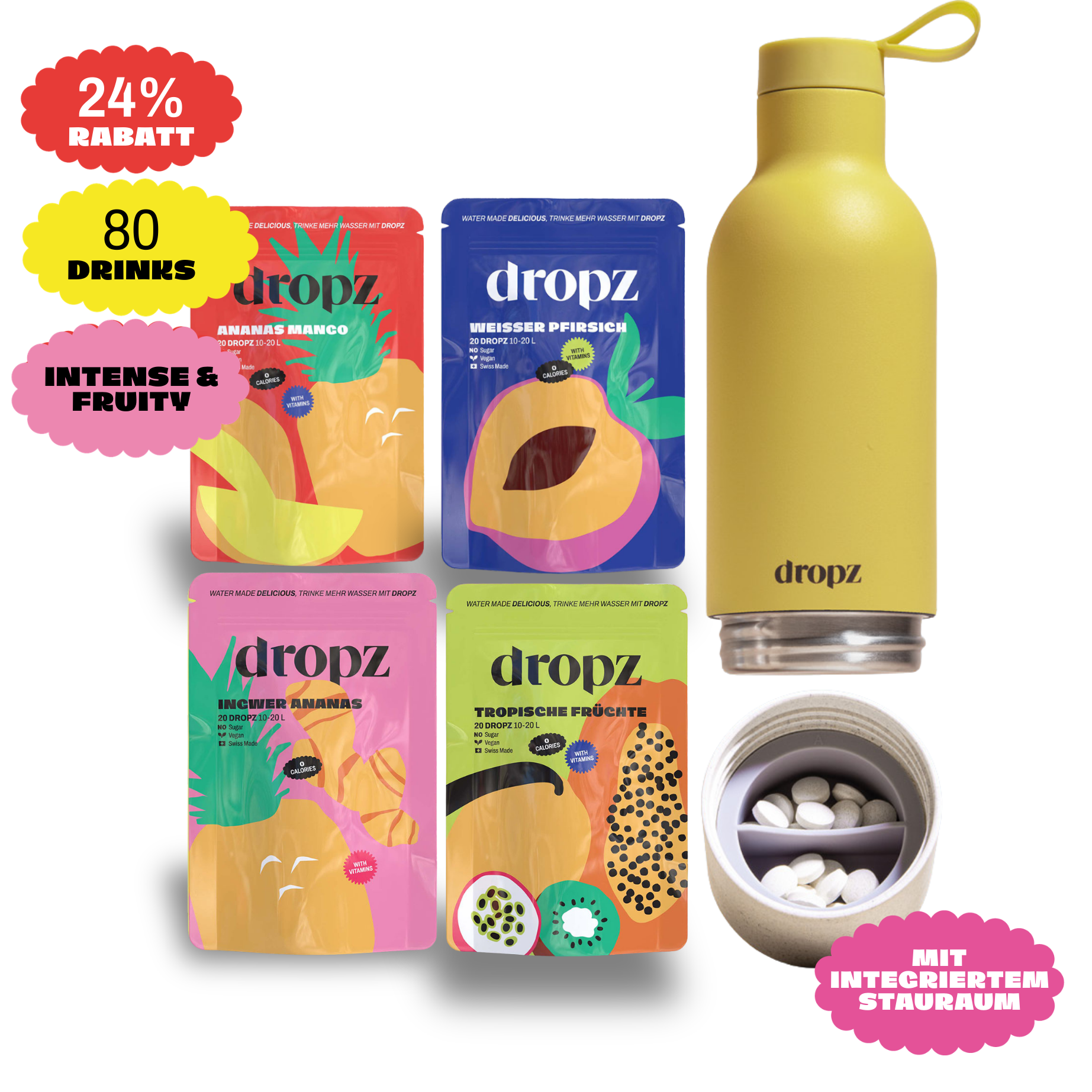 Starter sets - dropz + bottle of your choice