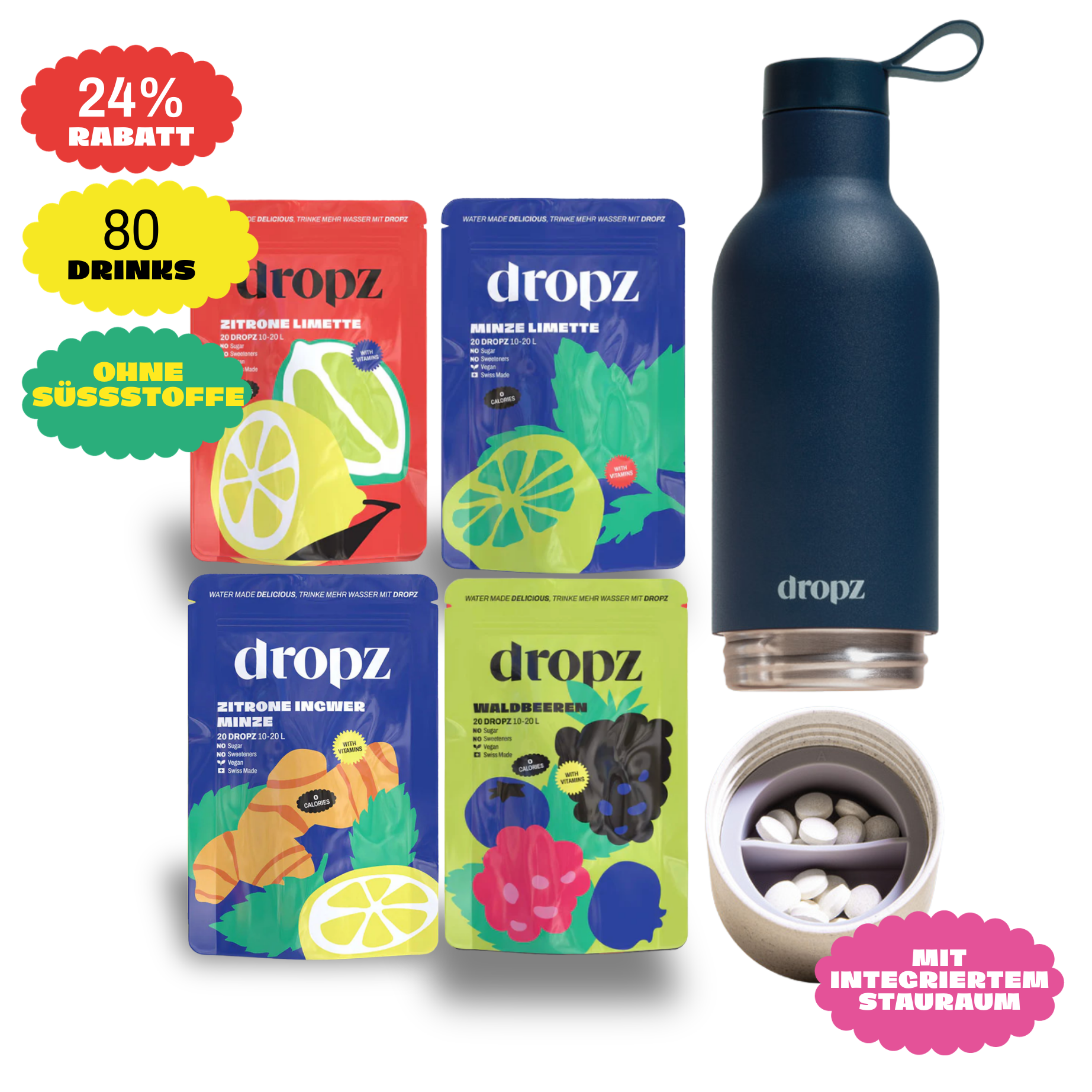 Starter sets - dropz + bottle of your choice