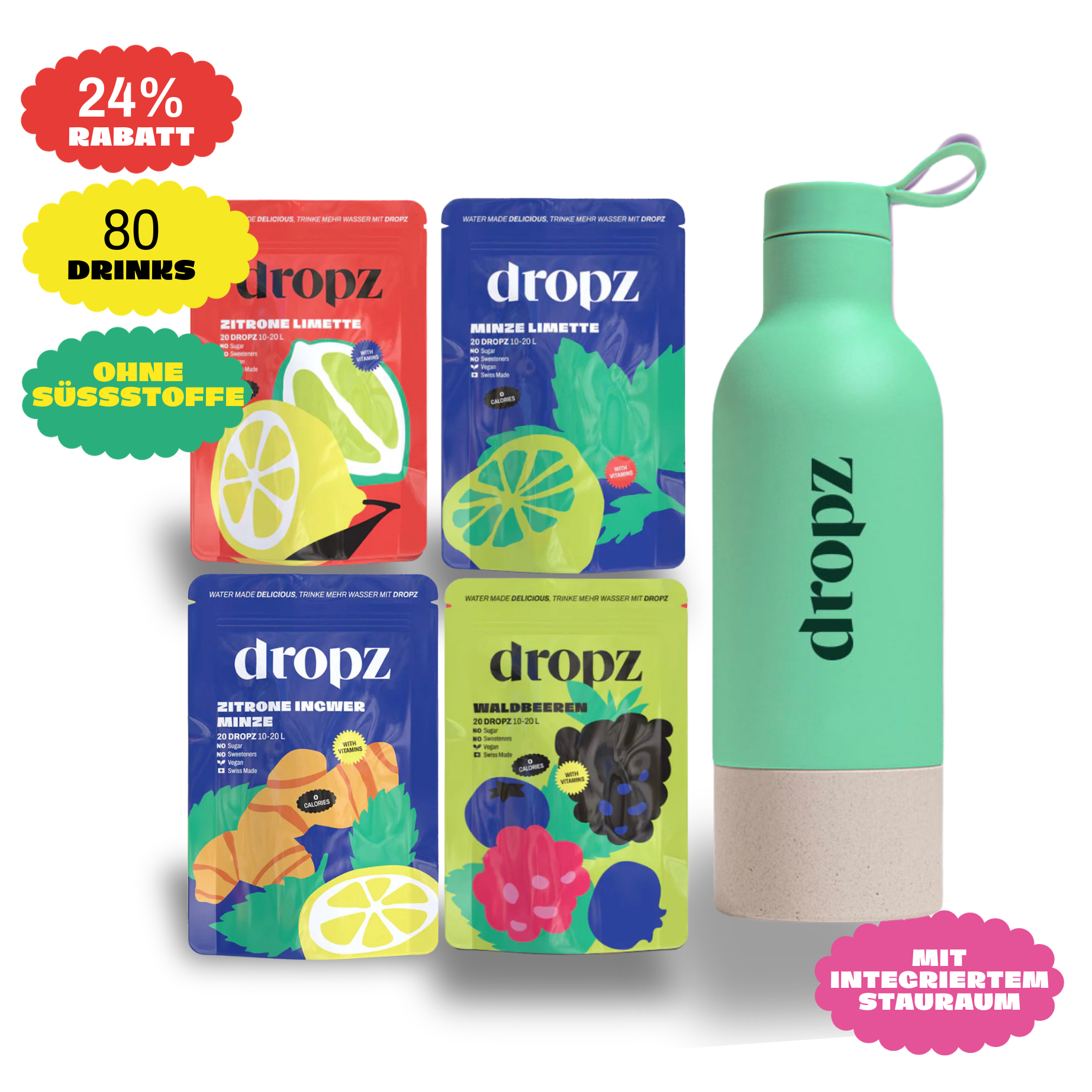 Starter sets - dropz + bottle of your choice