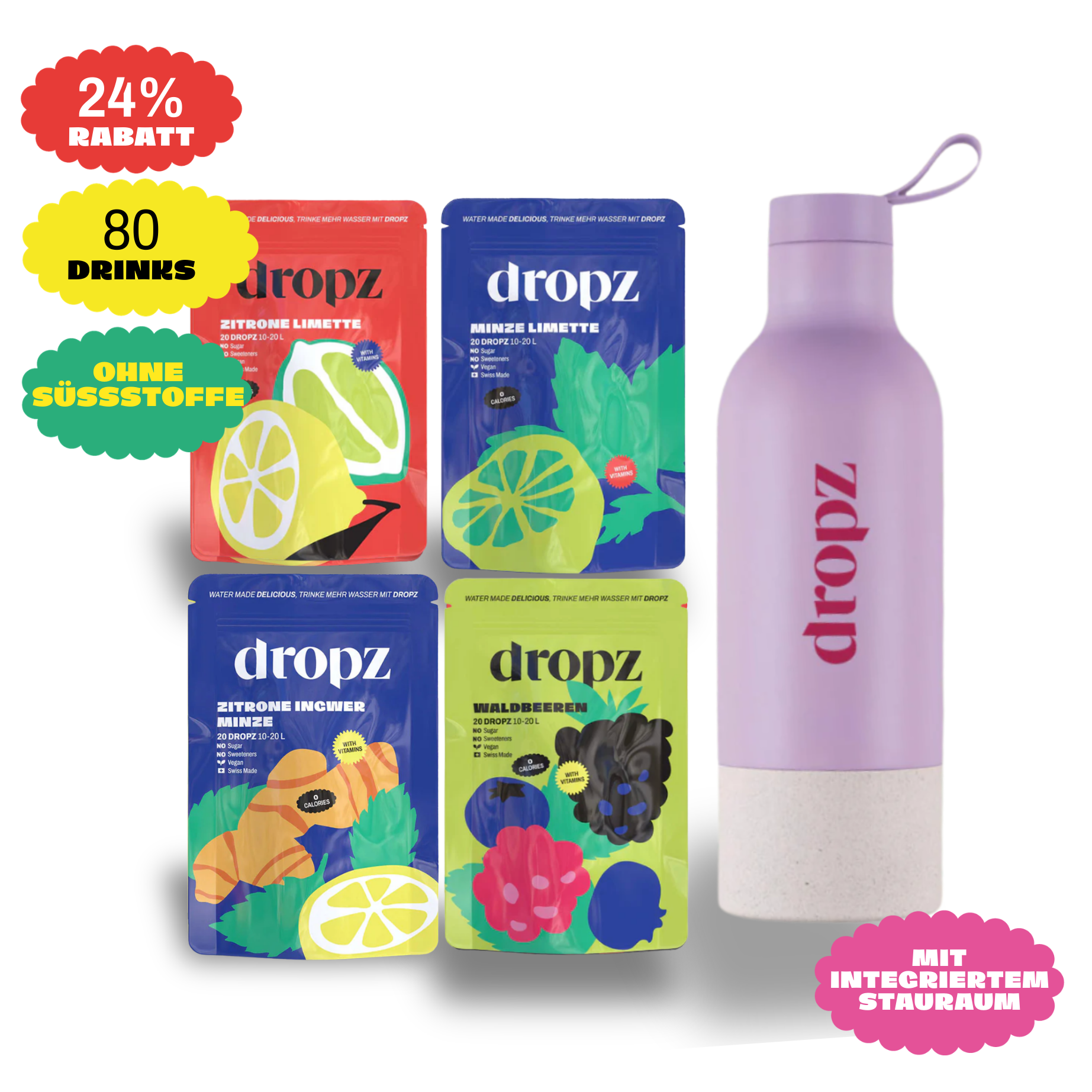 Starter sets - dropz + bottle of your choice