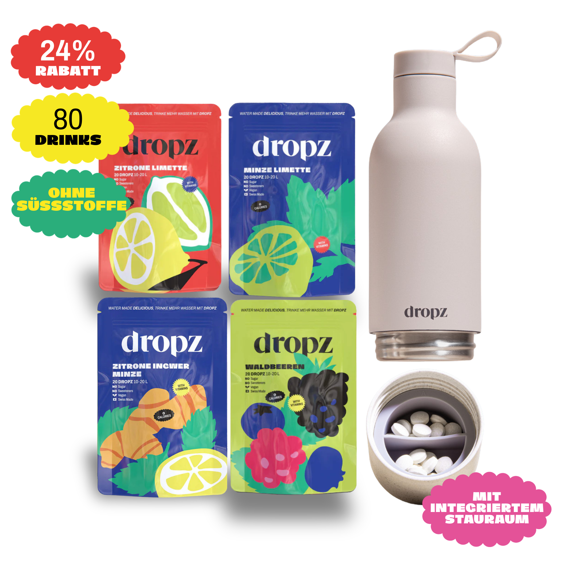 Starter sets - dropz + bottle of your choice